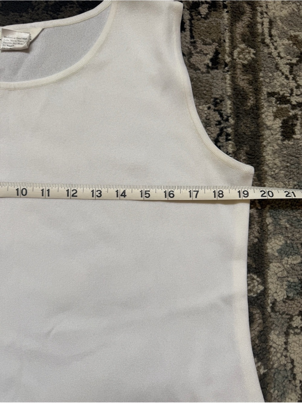 Misook Cream Sleeveless Round-Neck Knit Tank Top - Picture 6 of 7